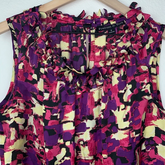 Preston & York Blouse With Ruffled Collar - Picture 3 of 4